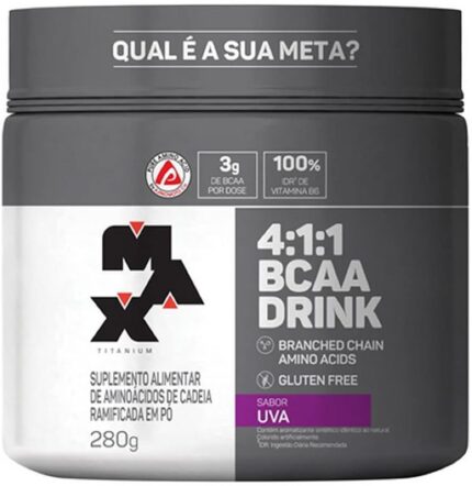 Max Titanium Bcaa 4: 1: 1 - 280G Drink Uva